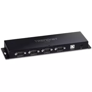 Адаптер интерфейса RS-232 Trendnet TU-S4 USB Type-B Женский Черный