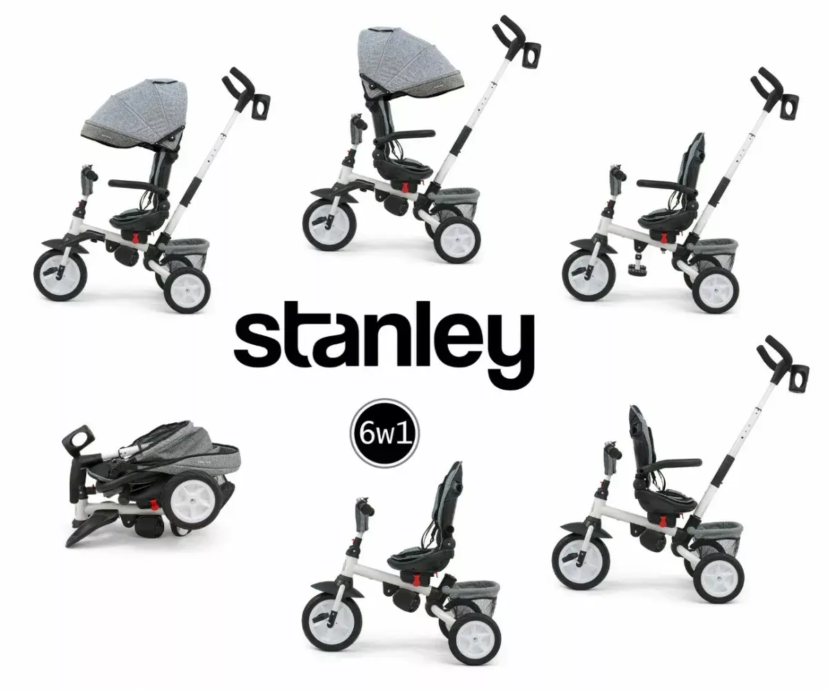 Trīsritenis milly mally Stanley Rubber Grey 3116 Photo 10