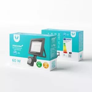 LED floodlight Forever Light PROXIM II 10W 6000K with PIR sensor IP66