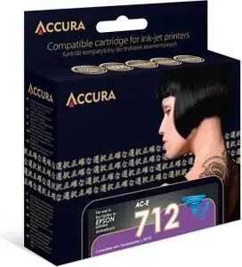 Ink Cartridge Accura compatible for Epson T0712 — Black, AC‑E712C