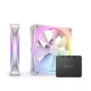 NZXT F140 RGB DUO Twin Pack Datora korpusam Ventilators 14 cm Balts 2 pcs