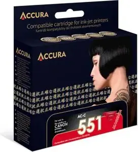 Ink Cartridge Accura CLI-551M Compatible High Yield, Magenta, AC-C551M