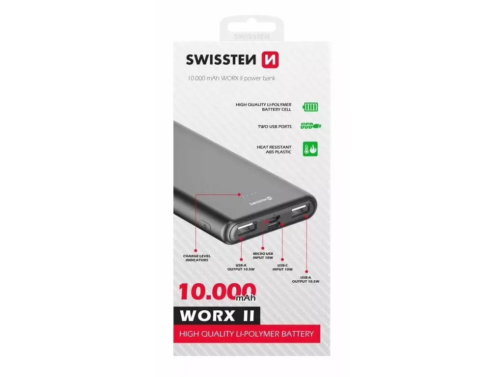 Power bank SWISSTEN 22013960 10000 mAh Photo 2
