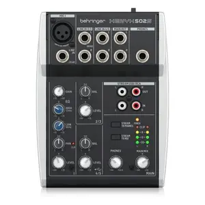 Аналоговый аудиомикшер Behringer XENYX 502S — 5 каналов, 2 шины, компактный микшерный пульт