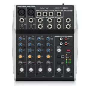 Analogs audio mikseris Behringer XENYX 802S 8 kanāli ar 3 joslu EQ un mikrofona priekšpastiprinātājiem