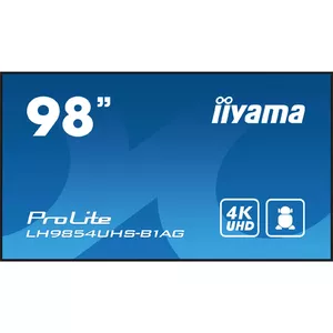 Digital signage flat panel IIYAMA LH9854UHS-B1AG — 97.5" (2.48 m) 4K UHD LCD, 500 cd/m², Wi‑Fi, Android 11, 24/7