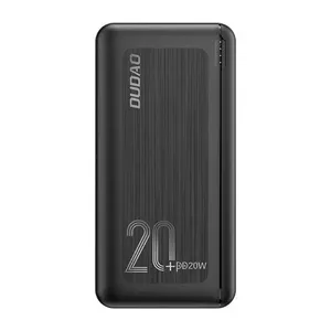 DUDAO powerbank 20000 mAh Power Delivery 20 W Quick Charge 3.0 2x USB / USB Type C black (K12PQ + black) Polimērs Melns