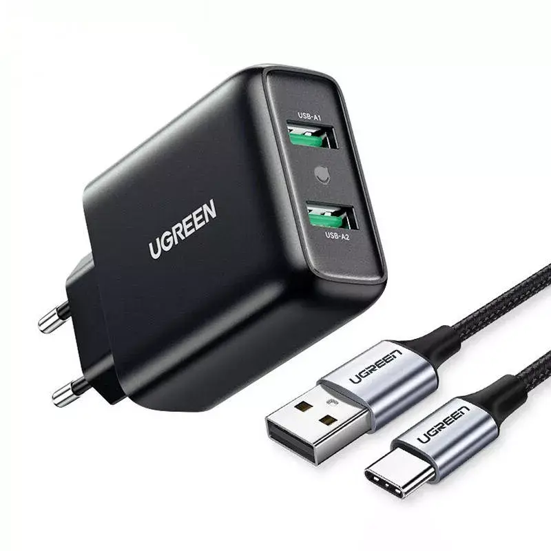 UGREEN CD161 lādētājs 2x USB-A 36W QC3.0 Photo 2