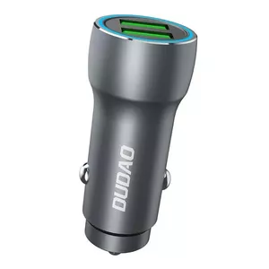 Car charger Dudao R4+, 2xUSB, 120W (black)