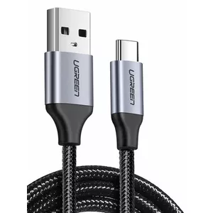 USB-A to USB-C Cable UGREEN 60128B, 2 m, USB 2.0, 480 Mbps, 5 V 3 A, Black/Grey