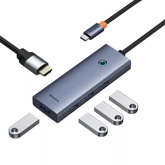 USB хаб Baseus UltraJoy 5-Port Wired USB 3.2 Gen 1 Type-C Photo 3