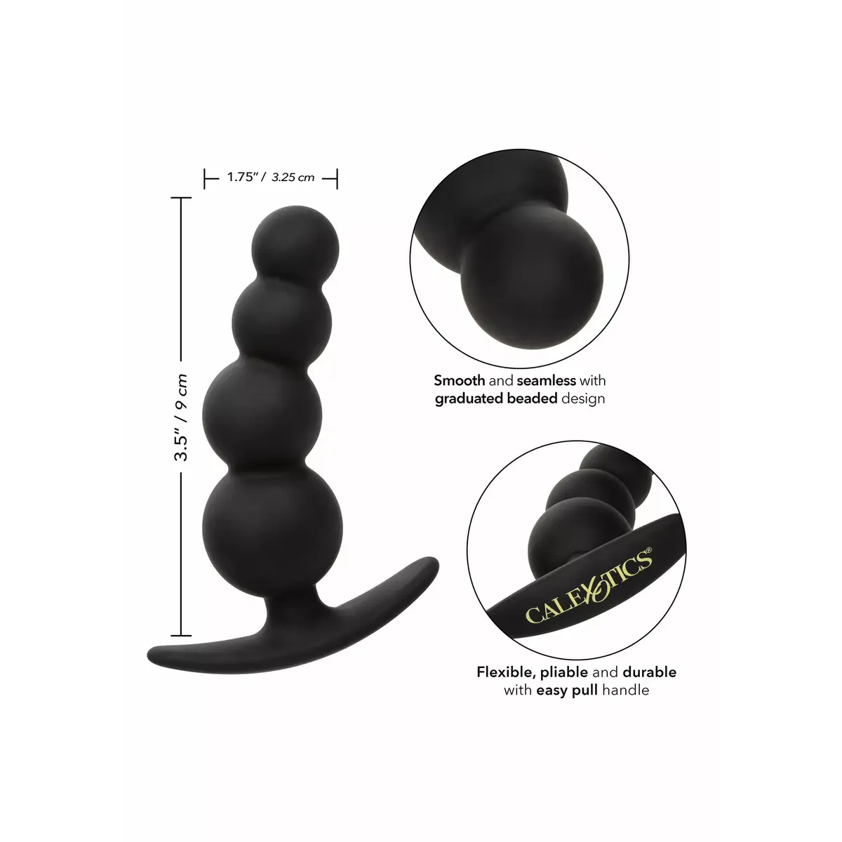 Anal beaded plug California Exotics Boundless Silicone Photo 15