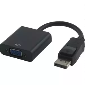 Video cable adapter LechPol DisplayPort (male) to VGA (D-Sub) Black