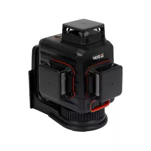 Line level YATO YT-30436 — 10 m range, self-levelling ±3°, 1/4" tripod thread, Li‑Ion battery