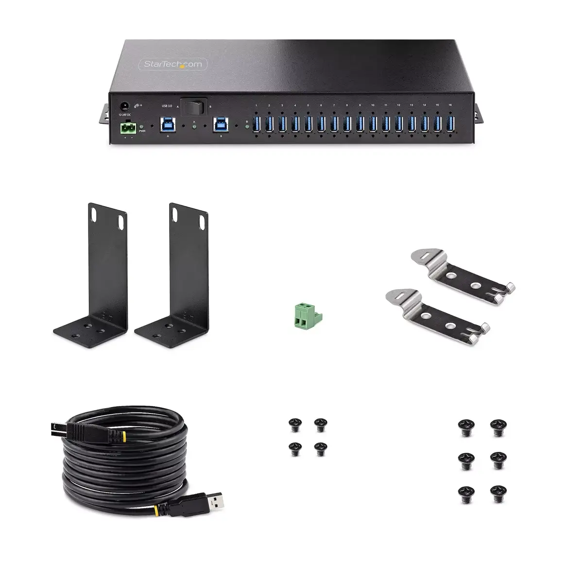 StarTech.com 16-портовый промышленный USB 3.0 хаб Photo 10