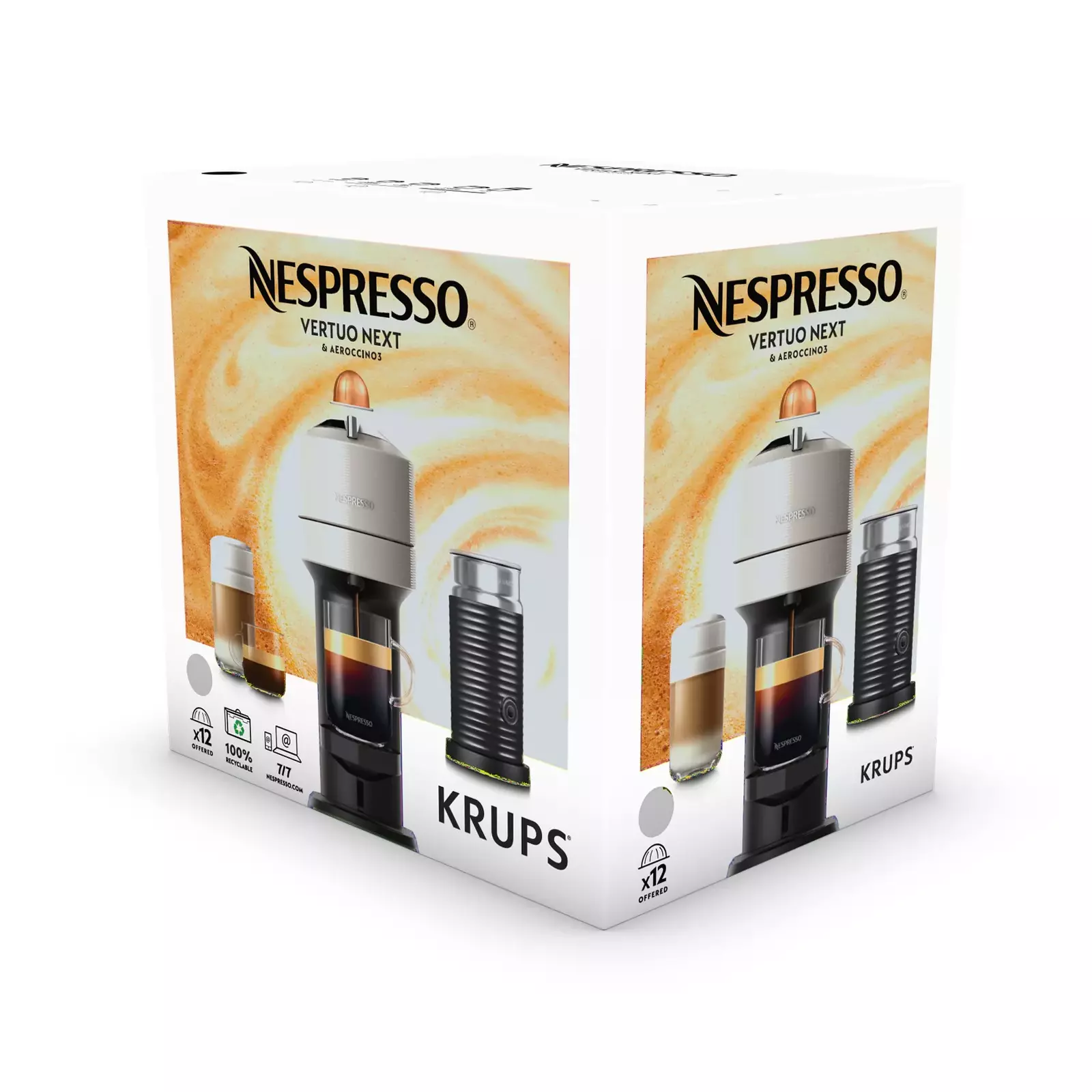 NESPRESSO - Krups Vertuo Next & Aeroccino Xn911b Automatica