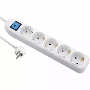 Сетевой фильтр Electraline 62052, 5 розеток, кабель 3 м