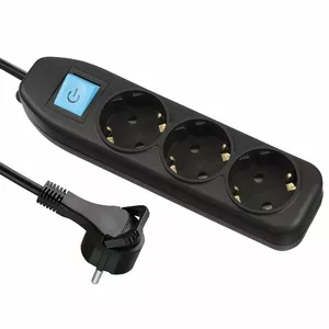 Electraline 62283 pagarinātājs ar 3 kontaktligzdām, 3 m