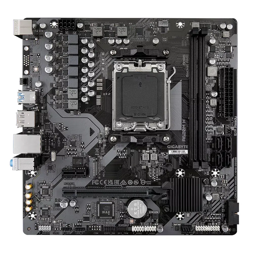 Pamatplate GIGABYTE A620M H, A620 Photo 2