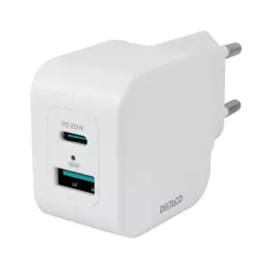 Deltaco USBC-AC150 mobile device charger Universal White AC Fast charging Indoor