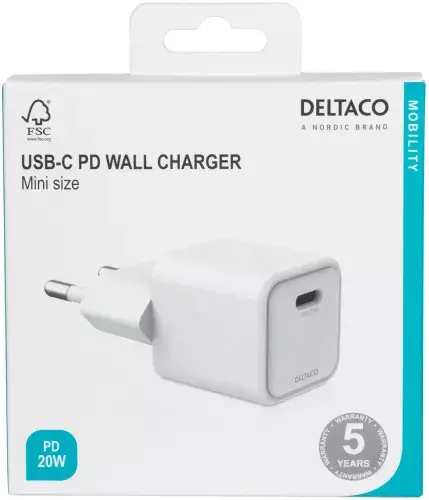 Зарядное устройство Deltaco USBC-AC150 Photo 3