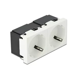 Wall Socket Outlet DELOCK 81423 — CEE 7/3, 16 A, 250 V, White, ABS/PC, 45×90 mm