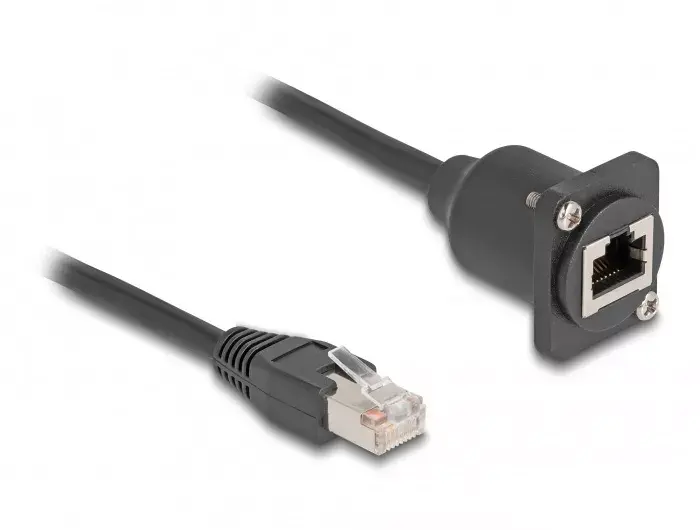 DeLOCK D-Type RJ45 cable plug to jack Cat.5e Photo 3