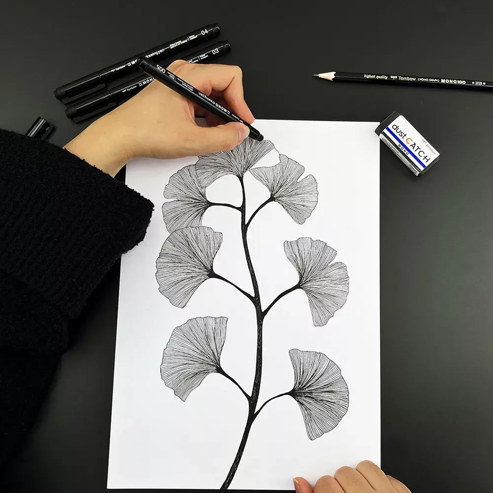 TOMBOW WS-EFL-H-B-4P файнлайнеры, жирная линия, 4 шт. Photo 2