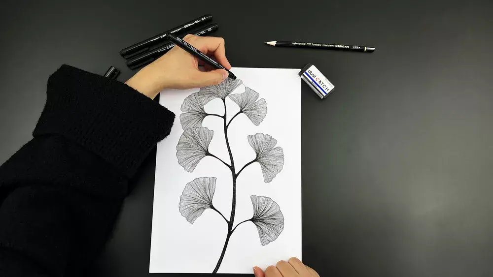 TOMBOW WS-EFL-H-06 файнлайнер — тонкий черный Photo 2