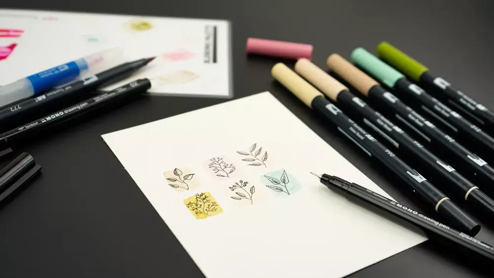 TOMBOW WS-EFL-H-06 файнлайнер — тонкий черный Photo 3