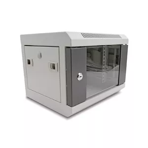 Настенный шкаф DeLOCK 10" с дверцей из стекла 4U серый
