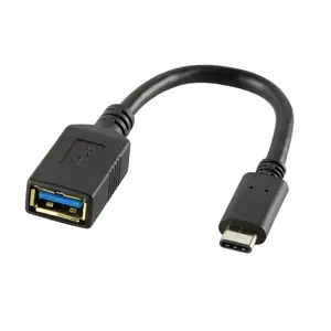 Кабель-адаптер LogiLink USB-C на USB-A USB 3.2 Gen 2 штекер-гнездо черный