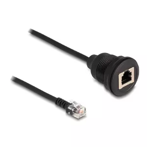 DeLOCK Cable RJ12 plug to RJ12 jack 30 cm black