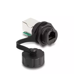 Разъем кабеля DeLOCK RJ12 jack к RJ12 jack IP68 водонепроницаемый черный