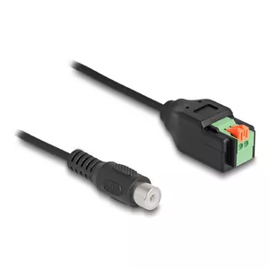 Адаптер DeLOCK RCA jack на клеммный блок 15 см 2-pin