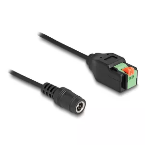DeLOCK DC 2.1 x 5.5 мм джек на 2-pin клеммный блок адаптер 15 см