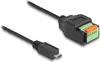 DeLOCK USB 2.0 Кабель Micro-B male к адаптеру клеммной колодки Photo 1
