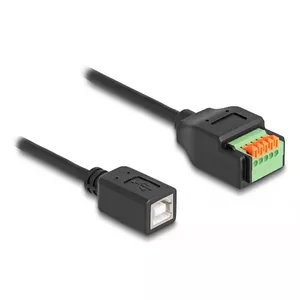 DeLOCK USB 2.0 Кабель Type-B female к адаптеру клеммной колодки 15 см