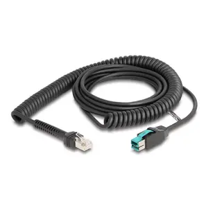 Кабель DeLOCK витой RJ50 male к PoweredUSB male 12 V 3 м черный
