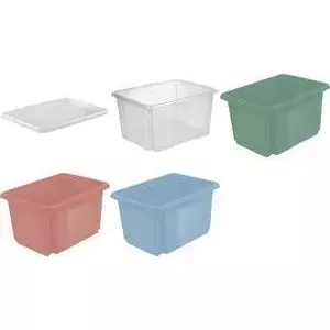 Storage box keeeper emil 24 L nordic-blue with grip holes