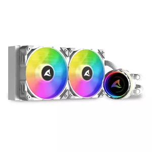 All-in-one liquid cooler Sharkoon S80 RGB 12 cm 600-2000 RPM White