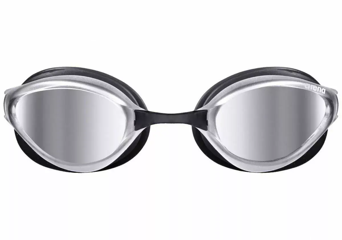 Arena Python Mirror peldbrilles melnas ar