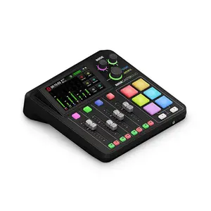 Студийный контроллер RØDE Caster Duo Black — 2 комбинированных XLR/TRS входа, 2 линейных TRS выхода, 48 кГц, 24‑бит, сенсорный экран, Wi‑Fi, Bluetooth
