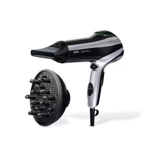 Braun HD730 hair dryer 2200 W Black, Silver