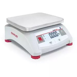 Elektroniskās portatīvās svaru mērierīces OHAUS Valor 1000 V12P15 EU — 15 kg ietilpība, precizitāte 2 g, nerūsējošā virsma