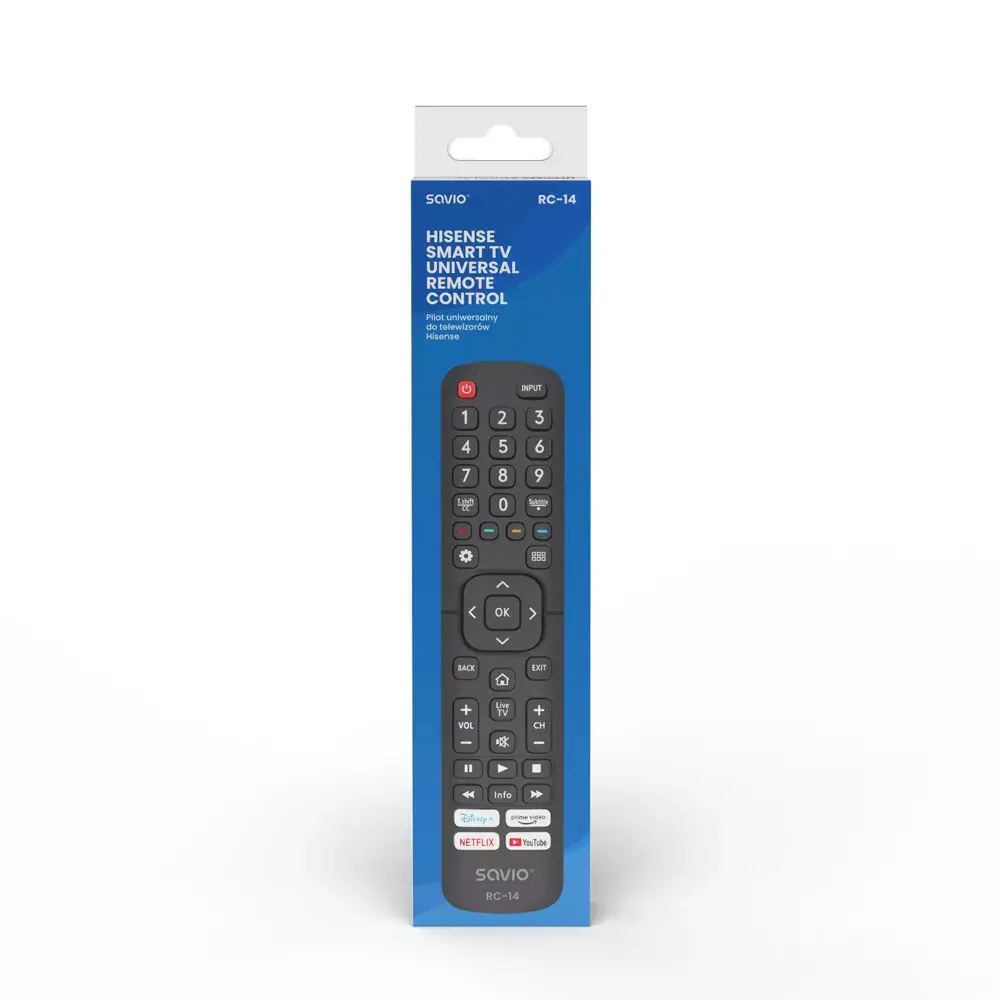 SAVIO RC-14 универсальный пульт для Hisense Smart TV Photo 2