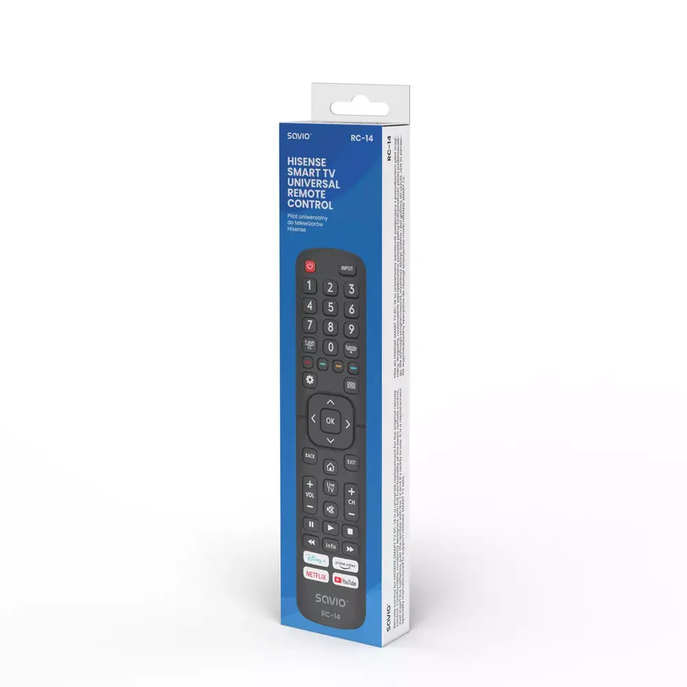 SAVIO RC-14 универсальный пульт для Hisense Smart TV Photo 3