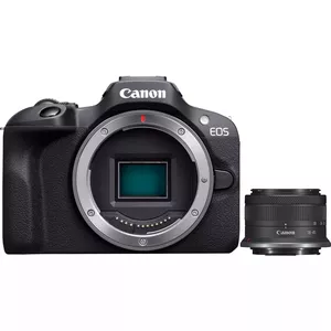 Mirrorless camera Canon EOS R100 with 24.1 MP CMOS sensor, 6000×4000 resolution, black