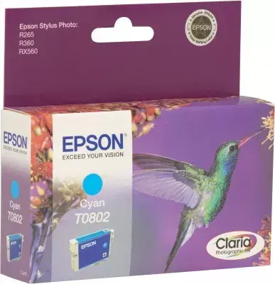 Epson Hummingbird Singlepack Cyan T0802 ink cartridge Photo 4