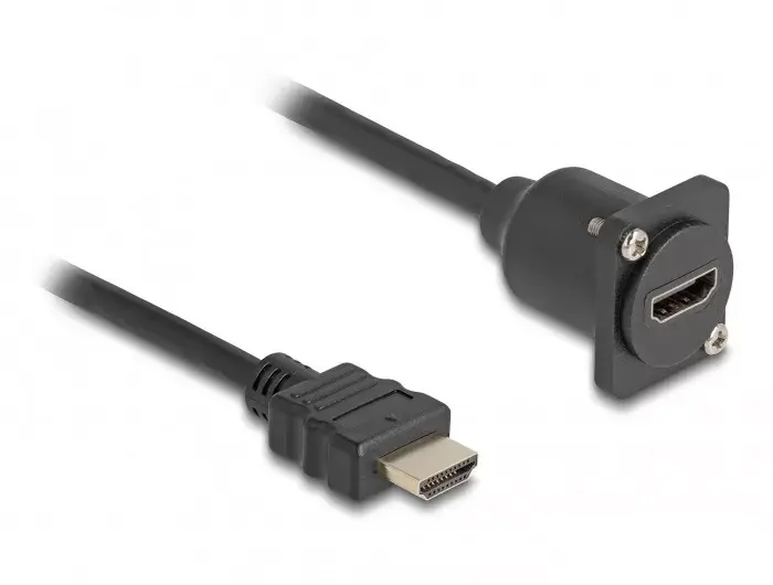 DeLOCK D-Tipa HDMI kabelis vīriešu uz sieviešu 20 cm Photo 2